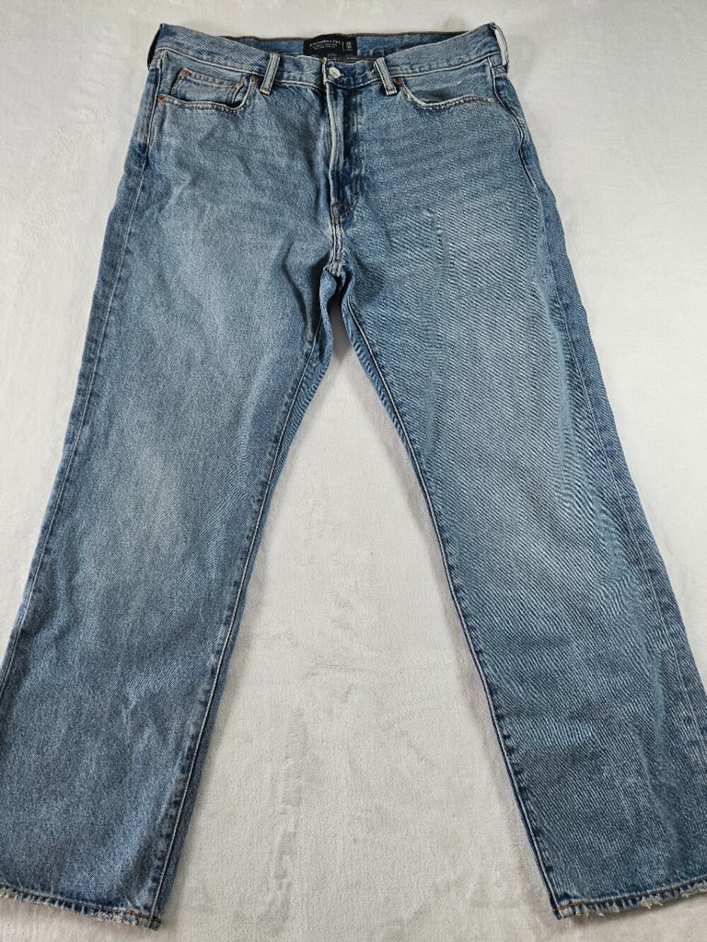 Abercrombie & Fitch Authentic Rigid Denim Men's 36x32 Relaxed Straight Jeans